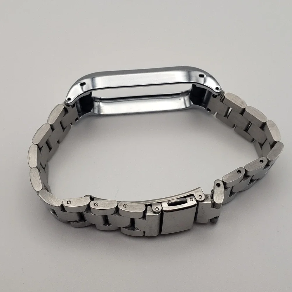 Fitbit Luxe Watch Band Unisex Silver Stainless Steel Link Accessory